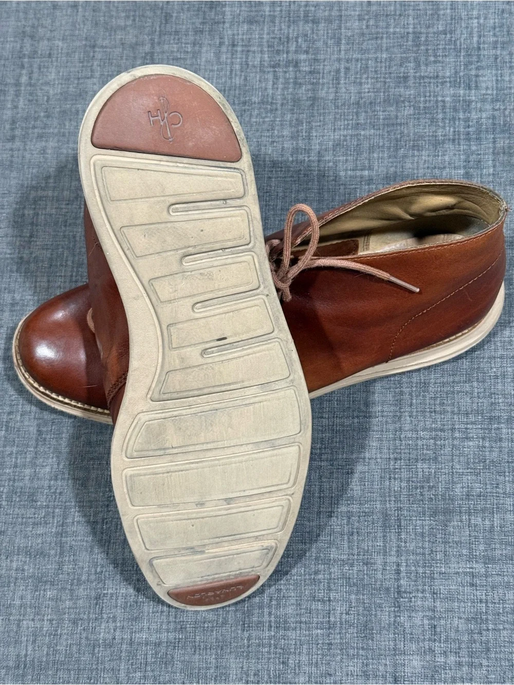 Men's Cole Haan Brown Leather Chukka Boots - Classic Lace-Up Style